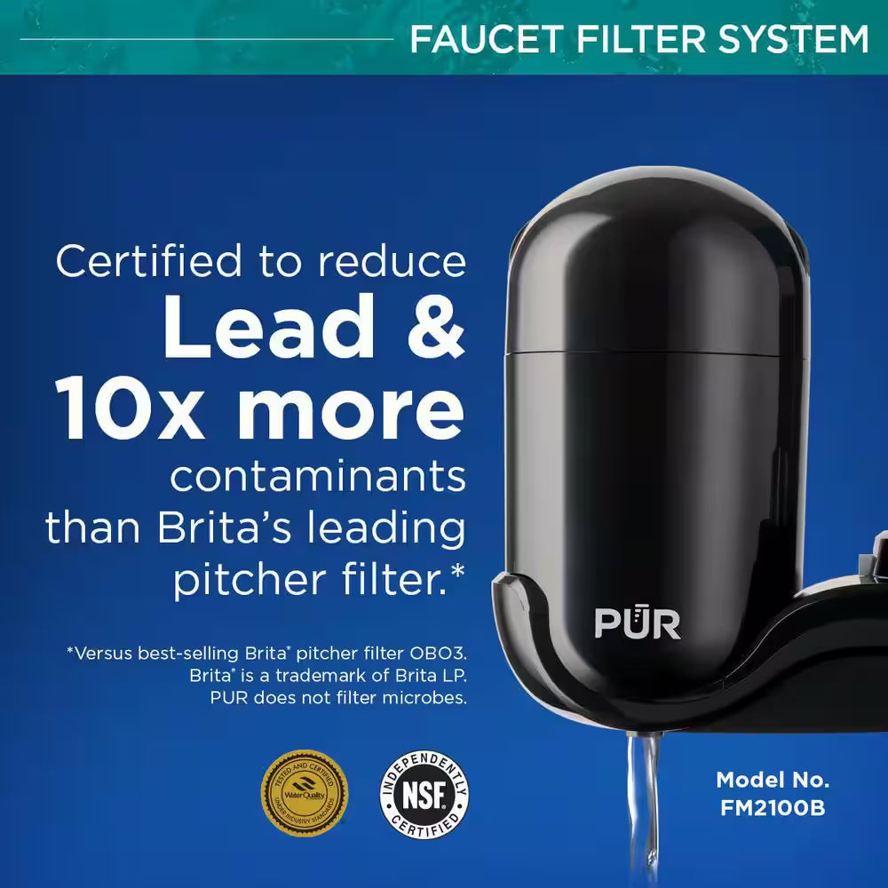PLUS Faucet Mount Filtration System, Black