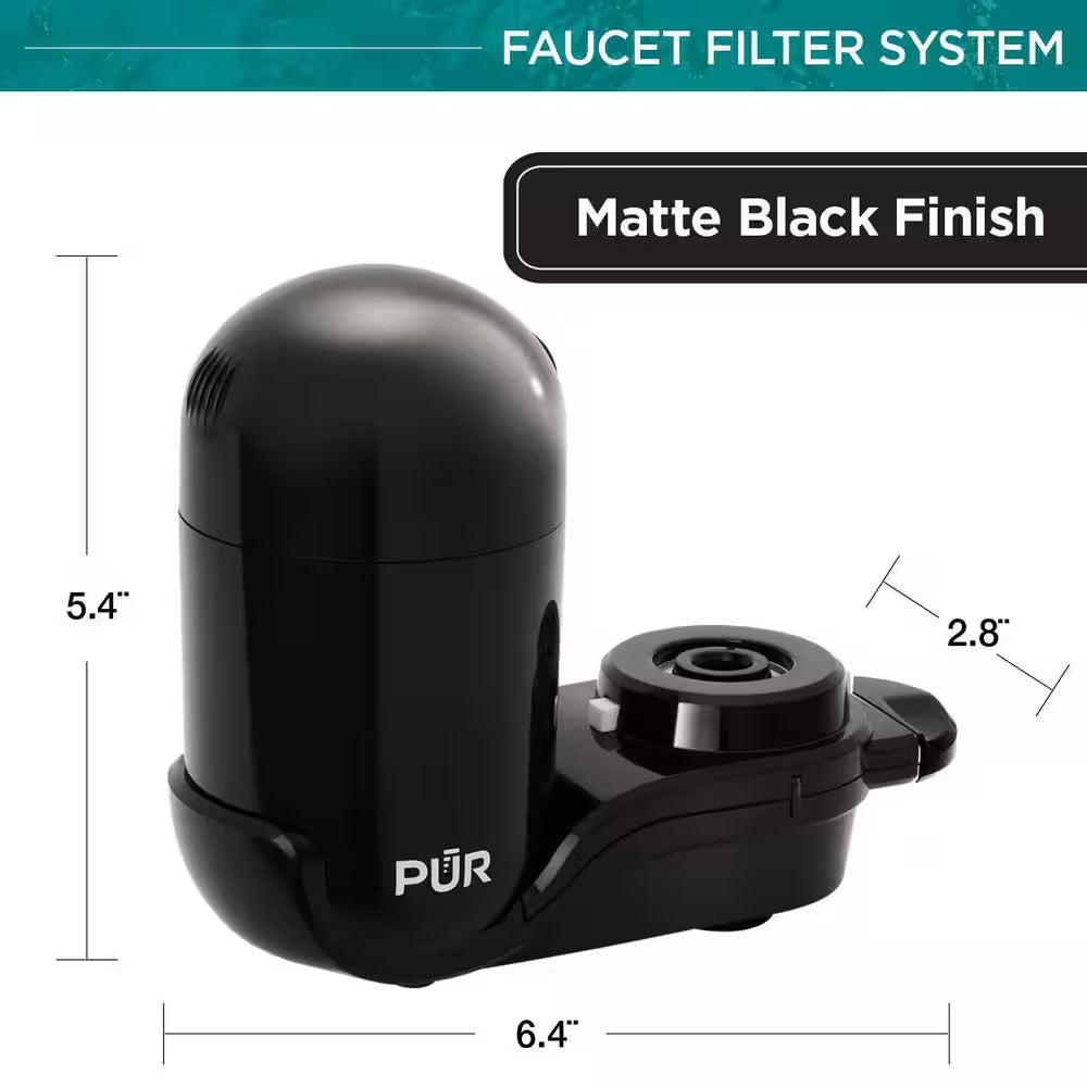 PLUS Faucet Mount Filtration System, Black