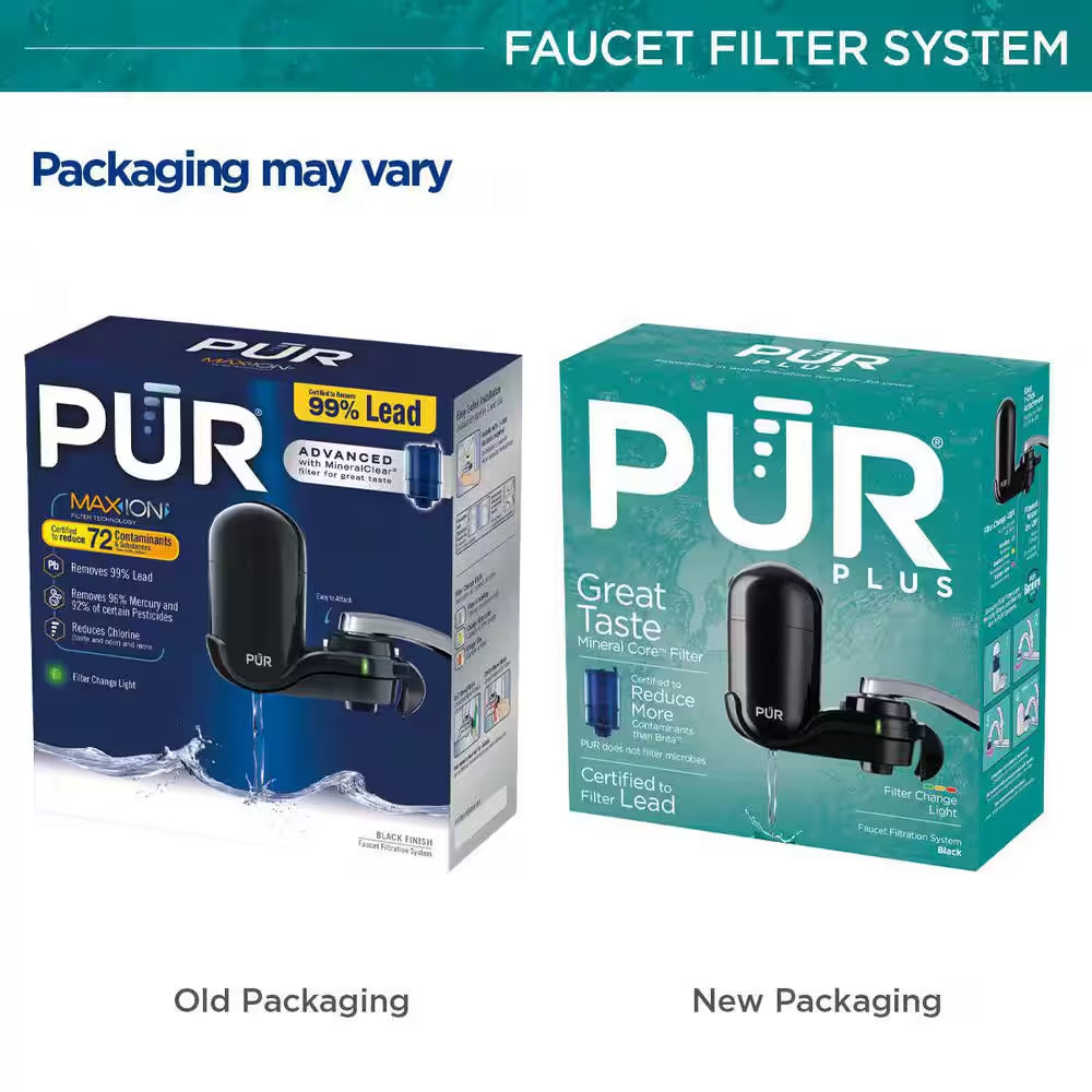 PLUS Faucet Mount Filtration System, Black