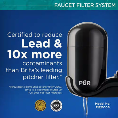 PLUS Faucet Mount Filtration System, Black